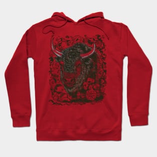 Bitter Bison Japanese Art Print Hoodie